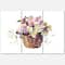 Designart - Bouquet From Meadow Flowers In The Basket - Traditional Canvas Wall Art Print